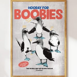 Hooray for Boobies Art Print