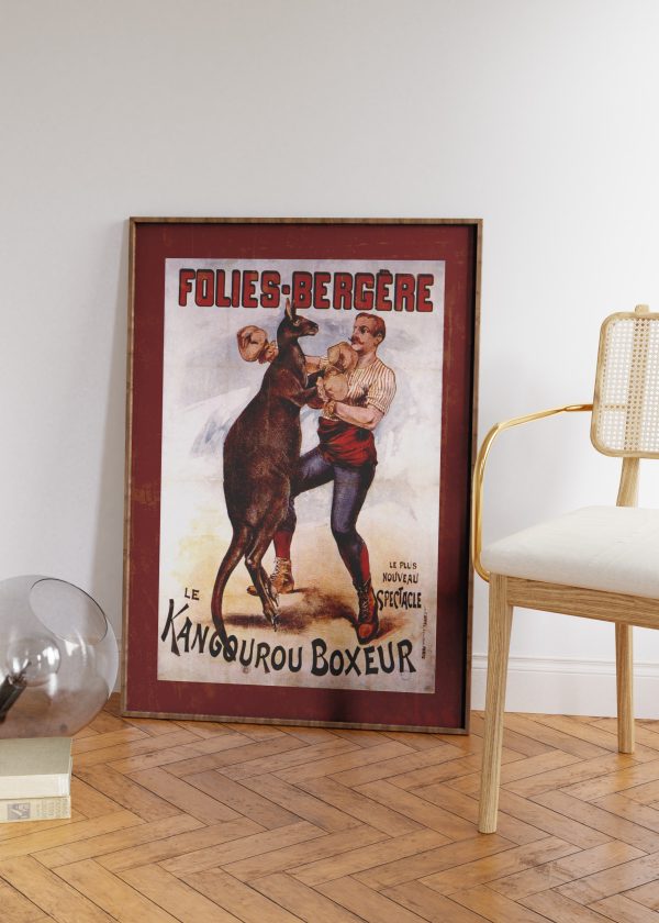 Kangaroo Boxer Art Print