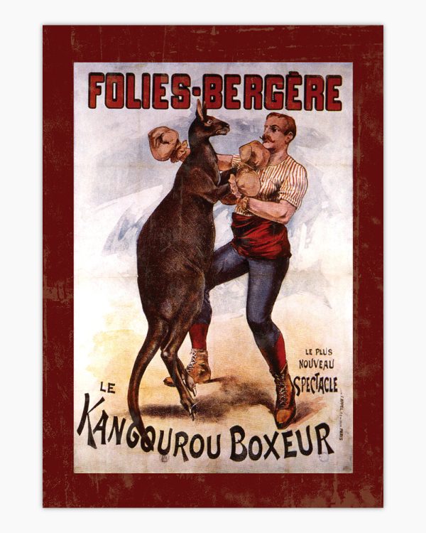 Kangaroo Boxer Art Print