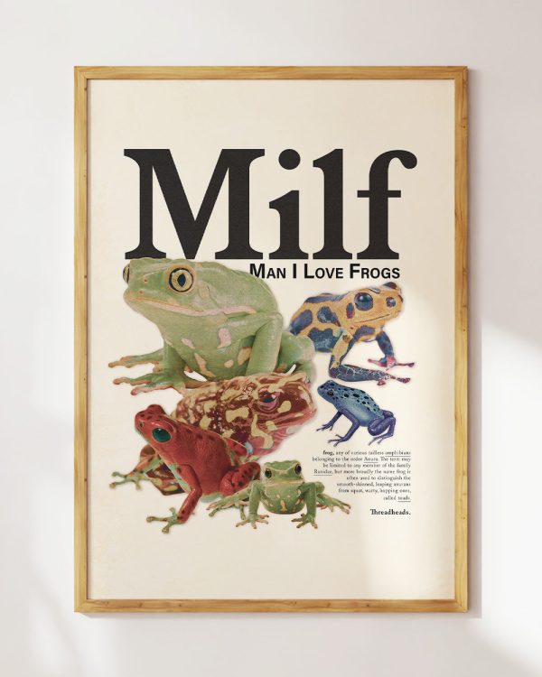 Man I Love Frogs Art Print