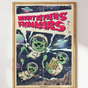 Mutant Kittens from Mars Art Print