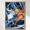 Naruto vs Sasuke Art Print