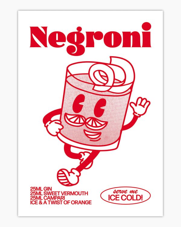 Negroni Art Print