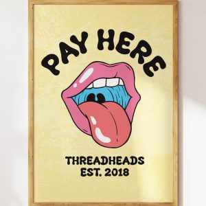 Pay Here Art Print Pay Here Art Print
