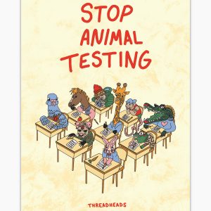 Stop Animal Testing Art Print Stop Animal Testing Art Print