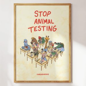 Stop Animal Testing Art Print