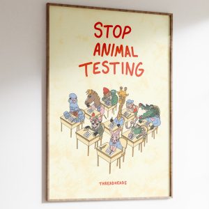 Stop Animal Testing Art Print 2 Stop Animal Testing Art Print 3