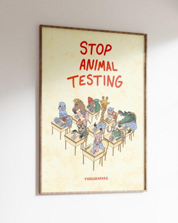 Stop Animal Testing Art Print