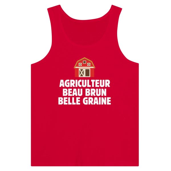 Debardeur Agriculteur Agriculteur beau brun belle graine