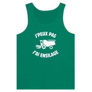 Debardeur Agriculteur J&rsquo;peux pas j&rsquo;ai ensilage