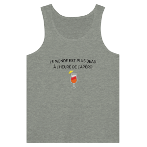 Debardeur Apero Le monde est plus beau a l&rsquo;heure de l&rsquo;apero