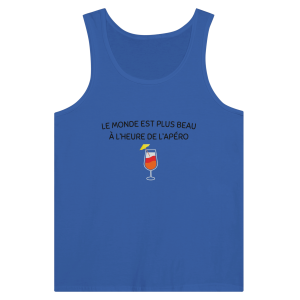 Debardeur Apero Le monde est plus beau a l&rsquo;heure de l&rsquo;apero