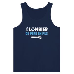 Debardeur BTP Plombier de pere en fils