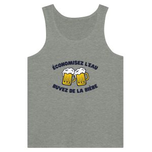 Debardeur Biere Economisez l&rsquo;eau buvez de la biere