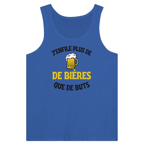 Debardeur Biere J’enfile plus de biere que de buts