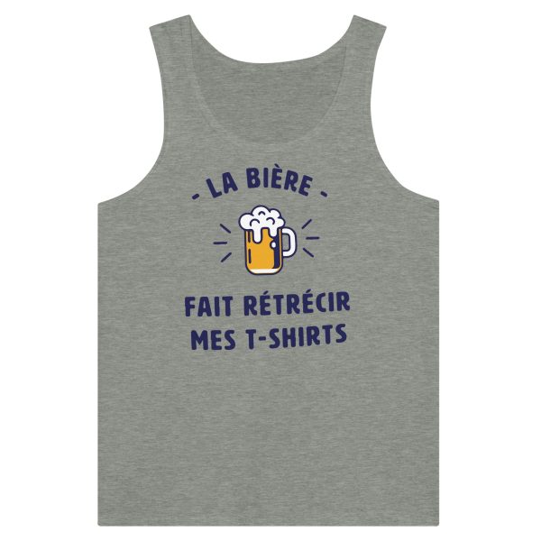 Debardeur Biere La biere fait retrecir mes t-shirts