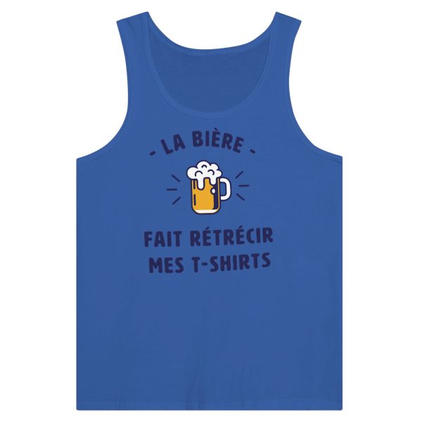 Debardeur Biere La biere fait retrecir mes t-shirts