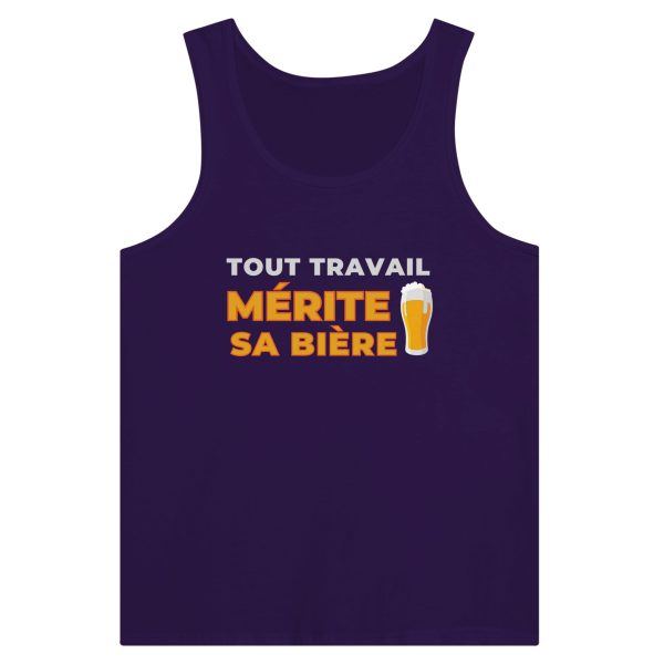 Debardeur Biere Tout travail merite sa biere