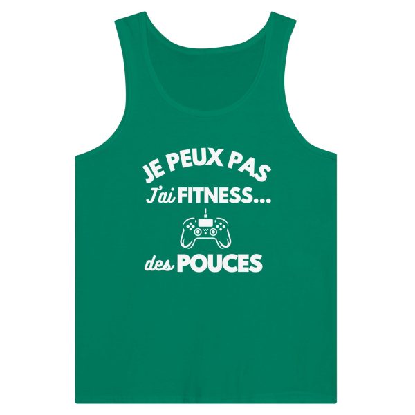 Debardeur Geek Je peux pas j’ai fitness des pouces