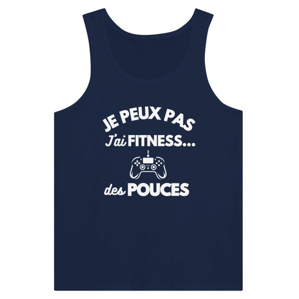 Debardeur Geek Je peux pas j’ai fitness des pouces