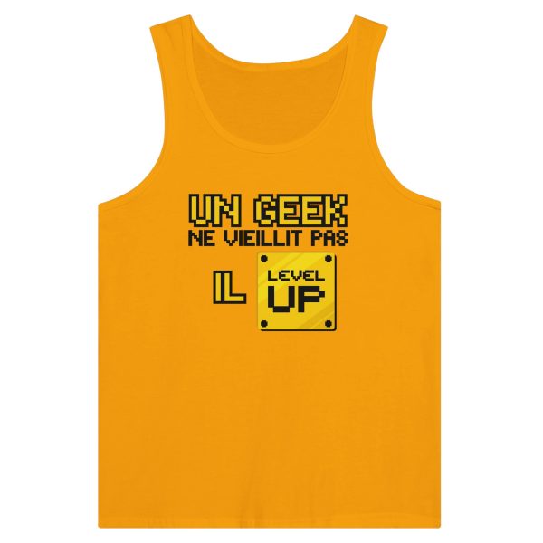 Debardeur Geek Un geek ne vieillit pas il level up