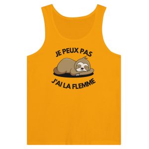 Debardeur Je peux pas j’ai la flemme Debardeur Je peux pas j’ai la flemme