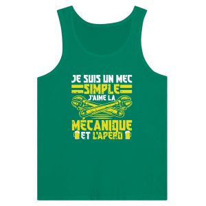 Debardeur Mecanique Je suis un mec simple j’aime la mecanique et l’apero Debardeur Mecanique Je suis un mec simple j’aime la mecanique et l’apero