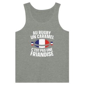 Debardeur Rugby Au rugby un caramel c’est pas une friandise Debardeur Rugby Au rugby un caramel c’est pas une friandise