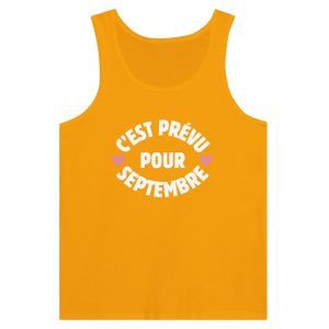 Debardeur annonce grossesse Cest prevu pour Septembre 1