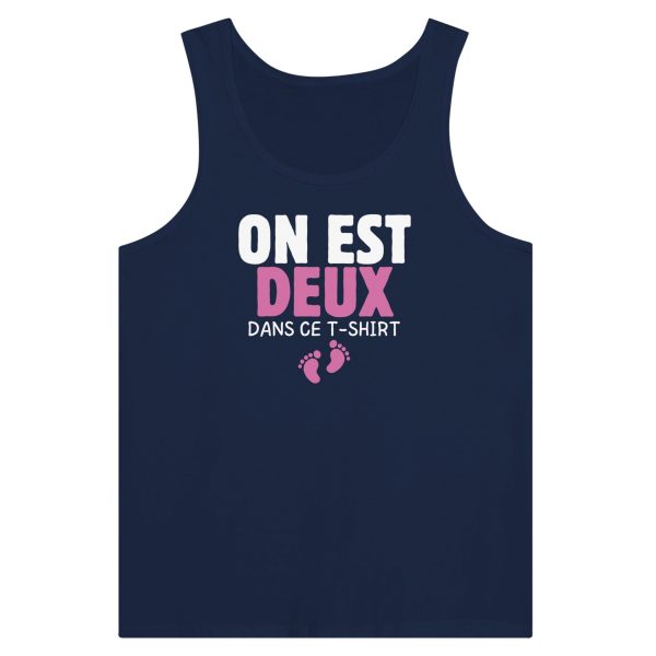 Debardeur annonce grossesse On est deux dans ce t-shirt