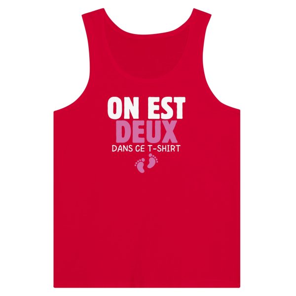 Debardeur annonce grossesse On est deux dans ce t-shirt