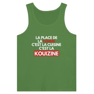 Debardeur beauf La place de la femme c'est la cuisine c'est la kouizine 1 Debardeur beauf La place de la femme cest la cuisine cest la kouizine 2