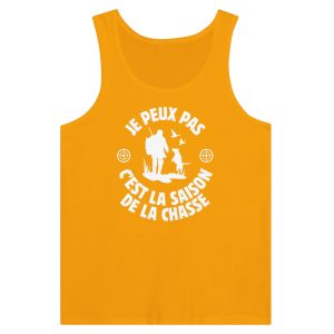 Debardeur chasseur Je peux pas cest la saison de la chasse 1