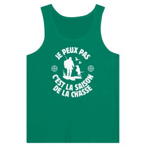 Debardeur chasseur Je peux pas c'est la saison de la chasse 1 Debardeur chasseur Je peux pas cest la saison de la chasse 2