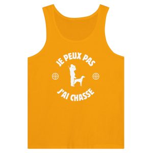 Debardeur chasseur Je peux pas jai chasse 1