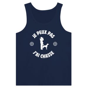 Debardeur chasseur Je peux pas j'ai chasse 2 Debardeur chasseur Je peux pas jai chasse 3