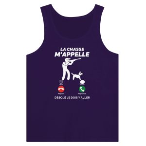 Debardeur chasseur la chasse m'appelle 1 Debardeur chasseur la chasse mappelle 2