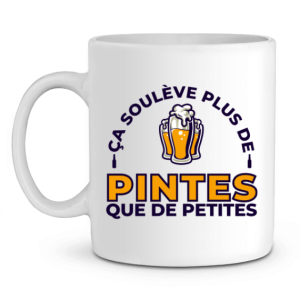 Mug Biere Ca souleve plus de pintes que de petite Mug Biere Ca souleve plus de pintes que de petite