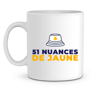 Mug Pastis 51 nuances de jaune Mug Pastis 51 nuances de jaune