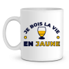 Mug Pastis Je bois la vie en jaune