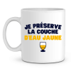 Mug Pastis Je preserve la couche d’eau jaune