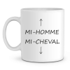 Mug beauf Mi homme Mi cheval