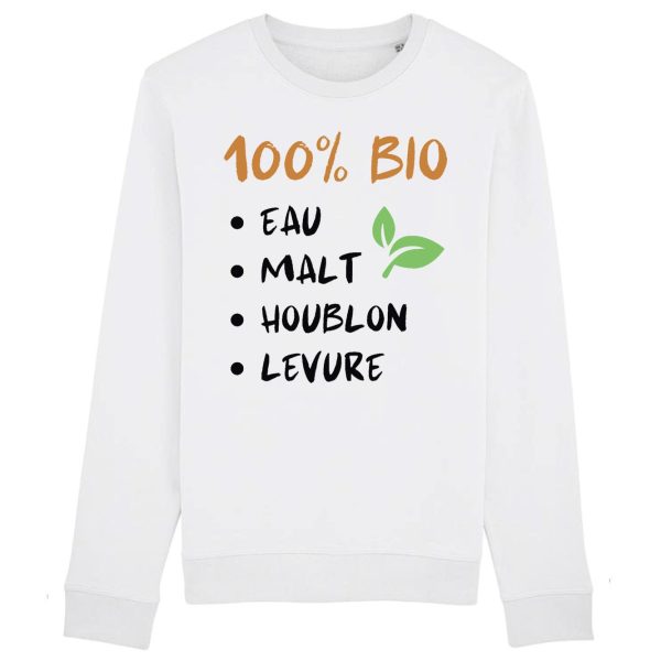 Sweat Adulte 100 bio eau malt houblon levure