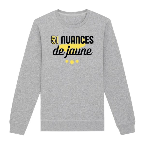 Sweat Adulte 51 nuances de jaune