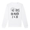 Sweat Adulte Anniversaire 40 ans
