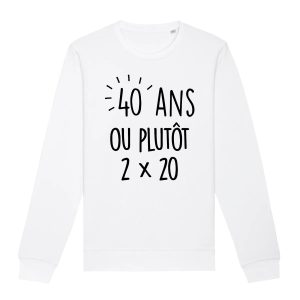 Sweat Adulte Anniversaire 40 ans