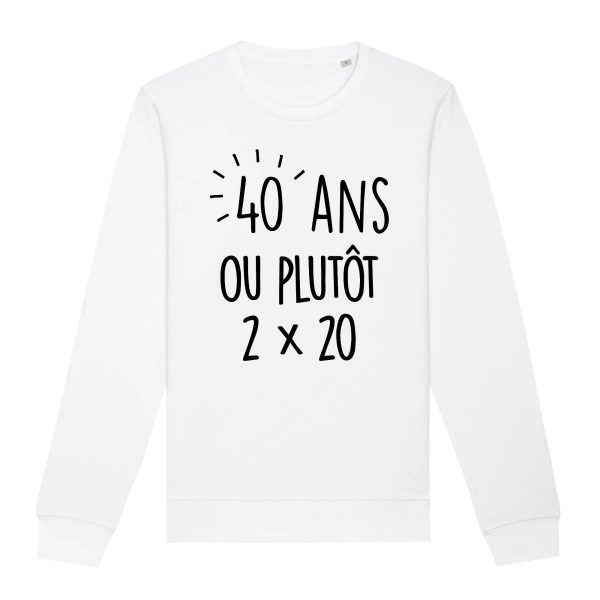 Sweat Adulte Anniversaire 40 ans