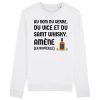Sweat Adulte Au nom du verre du vice et du saint whisky