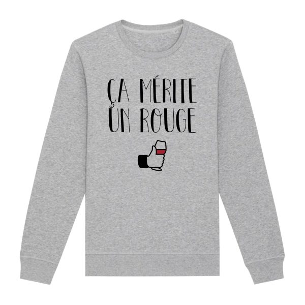 Sweat Adulte Ca merite un rouge