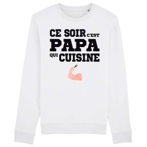 Sweat Adulte Ce soir c’est papa qui cuisine Sweat Adulte Ce soir c’est papa qui cuisine